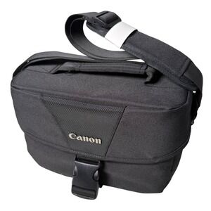 Canon DSLR Camera Shoulder Bag Black Padded Carrying Case with Adjustable Strap